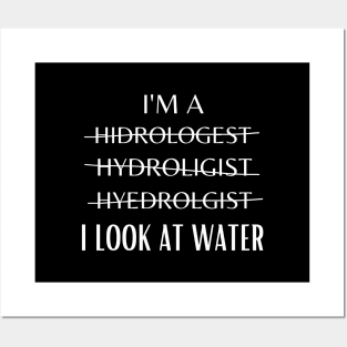 Funny Hydrologist Definition Hydrology Student Posters and Art